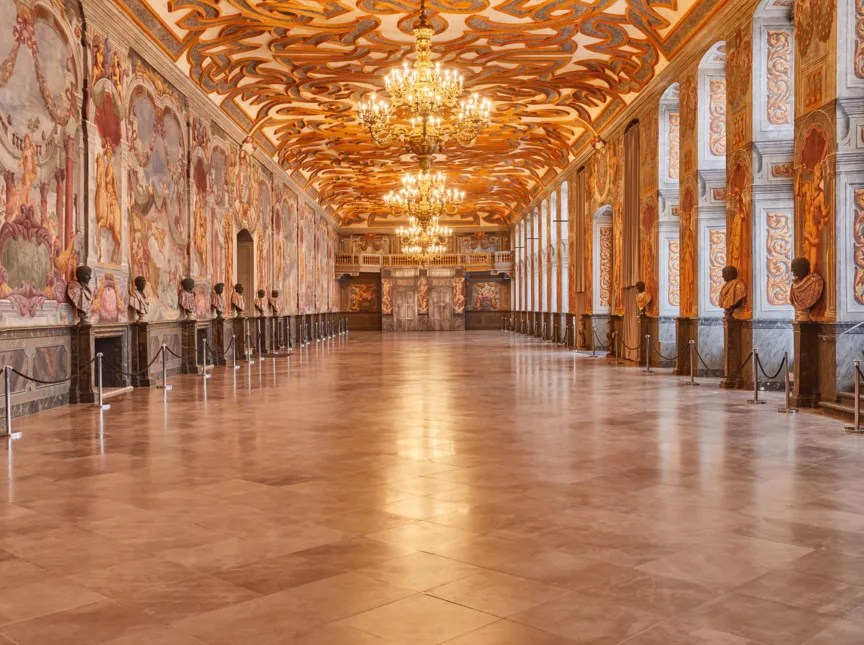 Der prunkvolle Galeriefestaal